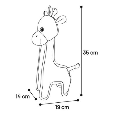 animallparadise - Jouet Strong Stuff Girafe jaune 35 cm, pour chien