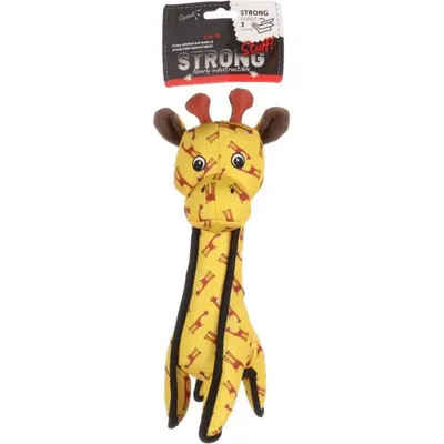 animallparadise - Jouet Strong Stuff Girafe jaune 35 cm, pour chien