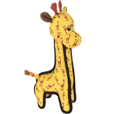 animallparadise - Jouet Strong Stuff Girafe jaune 35 cm, pour chien