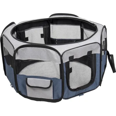 animallparadise - Enclos Flavio ø74 cm hauteur 35 cm couleur gris  pour