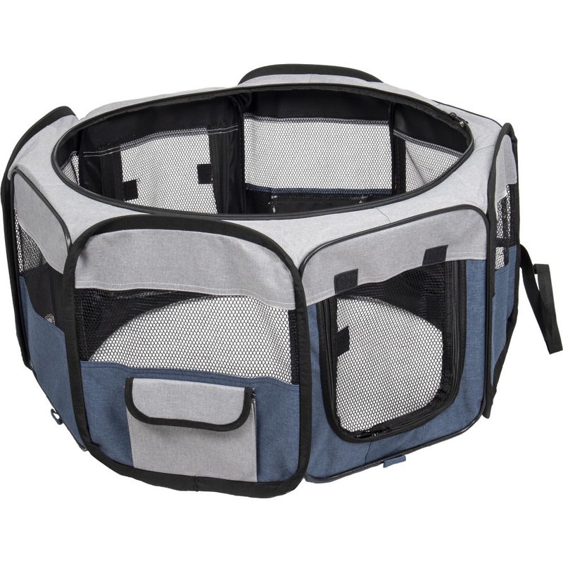 animallparadise - Enclos Flavio ø74 cm hauteur 35 cm couleur gris  pour