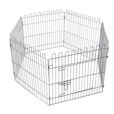 Vadigran - Parc hexagonal avec filet 60 x 60 cm pour chiot et lapin
