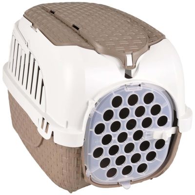 Bama - Cage de transport, Tour Taupe taille XS  33 X 52 X 34 cm pour petit