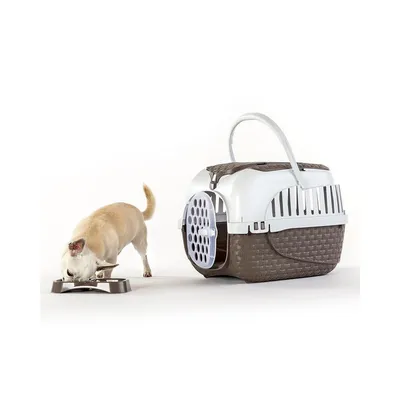 Cage de transport, Tour Taupe taille XS  33 X 52 X 34 cm pour petit chiens