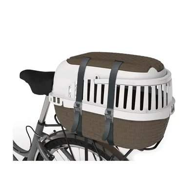 Bama - Cage de transport, Tour Taupe taille XS  33 X 52 X 34 cm pour petit