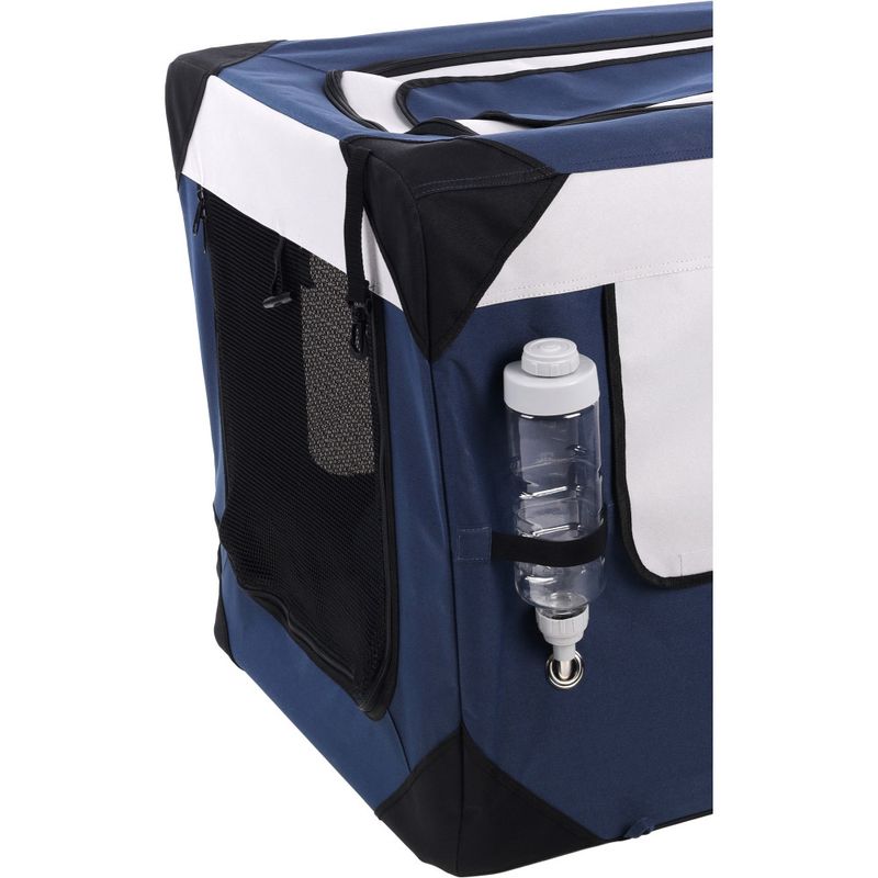 Flamingo - Cage de transport XS Geronimo Bleu 35 x 49.5 x H 35 cm pour chie