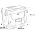 Cage de transport XS Geronimo Bleu 35 x 49.5 x H 35 cm pour chien max 7 kg