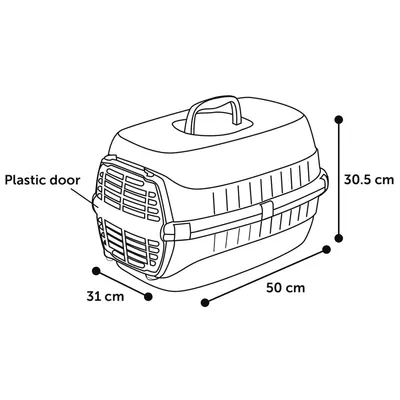 Flamingo - Cage de transport NOAH 1, pour petit chien ou chat maxi 5 kg cou