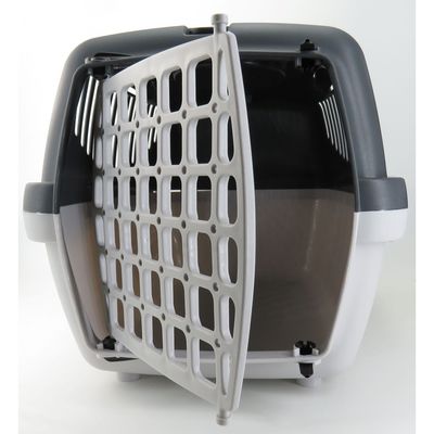 Cage gulliver 1, couleur gris, taille : 48 x 32 x 31 cm, transport chien ma