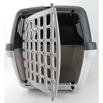 Cage gulliver 1, couleur gris, taille : 48 x 32 x 31 cm, transport chien ma