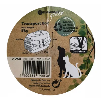 Cage de transport NOAH 2 pour petit chien ou chat maxi 8 kg couleur aléatoi