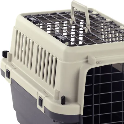 Cage de transport Neto XS 33 x 50 x 33 cm grise pour chien max 7 kg Cage de transport Neto XS 33 x 50 x 33 cm grise pour chien max 7 kg