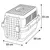 Cage de transport Neto XS 33 x 50 x 33 cm grise pour chien max 7 kg Cage de transport Neto XS 33 x 50 x 33 cm grise pour chien max 7 kg