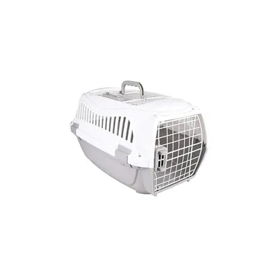 Cage de transport GLOBE S 37 x 57 X h 33 cm, gris pour chien max 9 kg