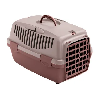Stefanplast - Cage gulliver 1, rose,  48 x 32 x 31 cm, transport chien max