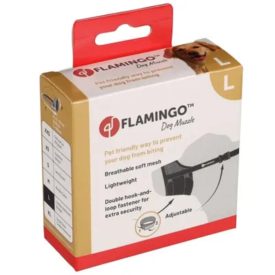 Flamingo - Muselière  en nylon doux taille L pour chien