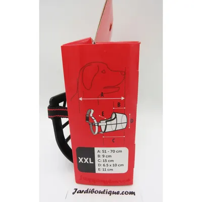 Flamingo - Muselière SILAS XXL  43 cm 51-70 cm pour chien