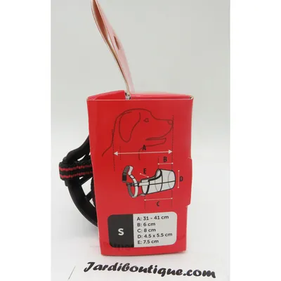 Flamingo - Muselière SILAS S . 26 cm 31-41 cm. pour chien.