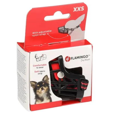 Flamingo - Muselière 27-34 cm SILAS XXS pour petit chien. Flamingo - Muselière 27-34 cm SILAS XXS pour petit chien.