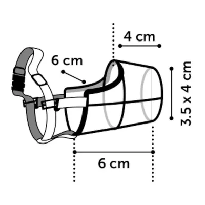 Flamingo - Muselière 27-34 cm SILAS XXS   pour petit chien.