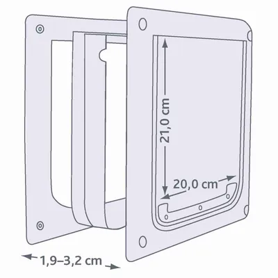 TRIXIE 2-Wege Freilauftür XS–S