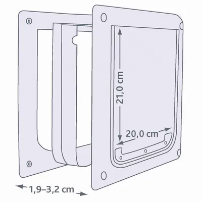 TRIXIE 2-Wege Freilauftür XS–S TRIXIE 2-Wege Freilauftür XS–S