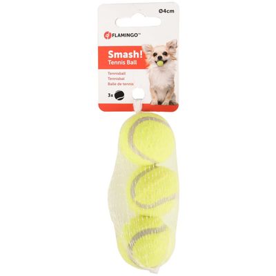 Jouet pour chien 3  petite balles  jaune  ø 3.7 cm environ