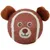 zolux - Balle de tennis ø 8 cm en forme d'animaux tête OURSON pour chien