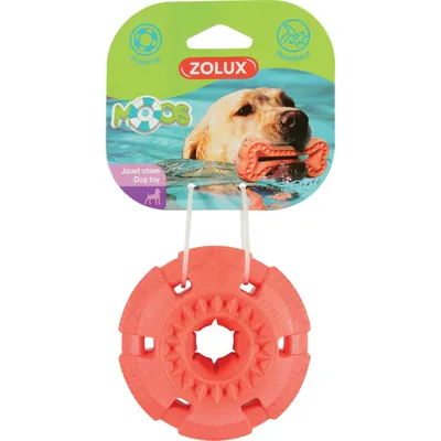 zolux - Jouet balle Moos ø 9.5 cm TPR flottant orange pour chien