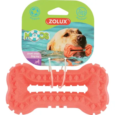 zolux - Jouet Os Moos TPR flottant 16 cm x 3 cm pour chien