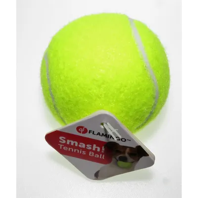 Flamingo - Balle de tennis ø 6 cm. couleur jaune  jouet pour chien