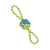 Flamingo - Jouet Balle nouée ø 7 cm x  30 cm Bleu & Jaune pour chien Flamingo - Jouet Balle nouée ø 7 cm x  30 cm Bleu & Jaune pour chien