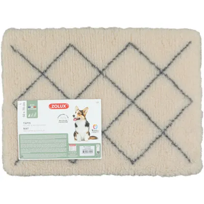 Tapis isolants pour chiens 50 x 70 cm beige.