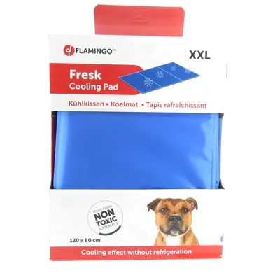Flamingo - Tapis rafraîchissant FRESK pour chien XXL 120 x 80 cm.