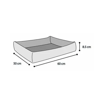 Coussin rafraîchissant FRESK taille M 60 x 50 x 8.5 cm /gris pour chien Coussin rafraîchissant FRESK taille M 60 x 50 x 8.5 cm /gris pour chien