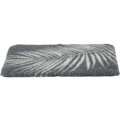 Tapis isolants pour chiens 75 x 95 cm gris avec motif végétal