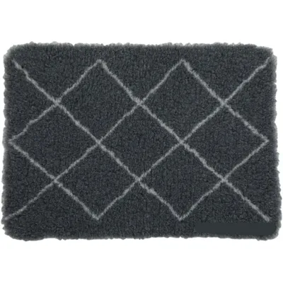 Tapis isolants pour chiens 75 x 95 cm gris avec motif berbère.