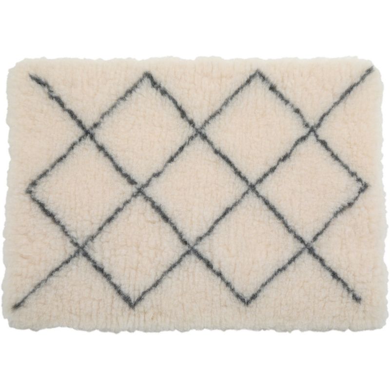 zolux - Tapis isolants pour chiens 75 x 95 cm beige avec motif berbere