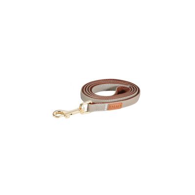 Laisse IMAO MAYFAIR. 15 mm. x 1.2 mètre. couleur taupe. pour chien.