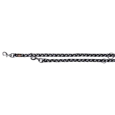 Trixie - Laisse Cavo Reflect ø18mm x 2 M.  L-XL réglable Noir pour chien