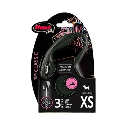 FLEXI - Laisse Flexi Classic Cordon XS 3 m  chiens max 8 Kg