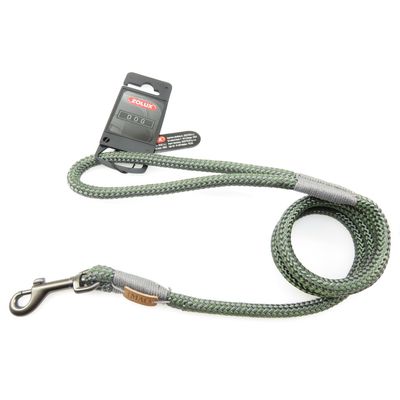 Laisse IMAO Hyde park. ø 9 mm x 1,2 mètre Kaki pour chien.