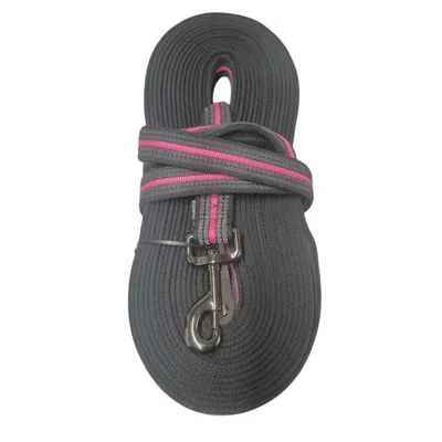 animallparadise - Laisse d'entraînement en nylon. 10 mètres x 25 mm.  rose.