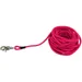 Laisse à pister, ø 6 mm x 15 M rose ronde sans dragonne pour chien