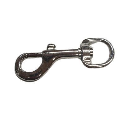 Mousqueton métal L. 90 mm  pour chien
