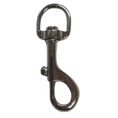Mousqueton métal L. 90 mm  pour chien