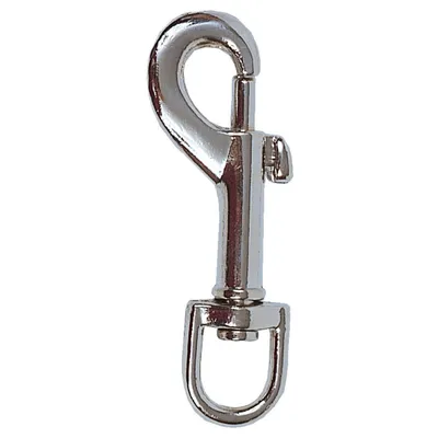 Mousqueton métal L. 90 mm  pour chien