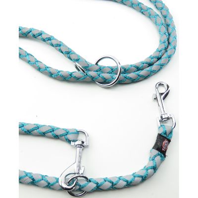Laisse Cavo Reflect ø12mm x  2 mètres  S-M. réglable océan pour chien