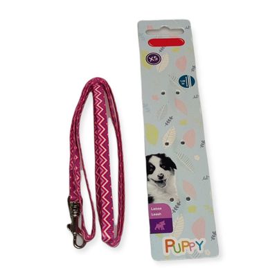 Laisse rose PUPPY PIXIE  8 mm x 1,20 m pour chiots