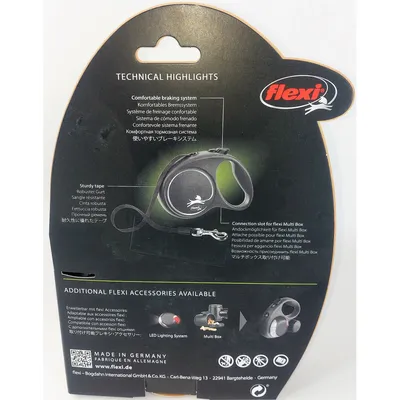 FLEXI - Laisse Flexi L sangle 5 mètres pour chien max 50 kg